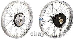 19half Width Hub Front& Rear Complete Wheel Rim Set Assey For Royal Enfield