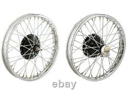 19half Width Hub Front& Rear Complete Wheel Rim Set Assey For Royal Enfield