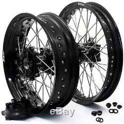 2.519/4.2517 Supermoto Motard Wheel Complete Rim Set For Suzuki Dr650se 98-18