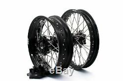 2.519/4.2517 Supermoto Motard Wheel Complete Rim Set For Suzuki Dr650se 98-18