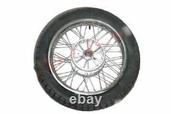 2 Complete Front Rear 16 36 Holes Wheel Rim With Tyre Tube for Jawa