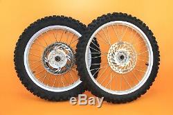 2000 00-01 CR250R CR250 OEM Front Rear Wheel Set Complete Hub Rim Spokes Center