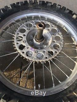 2002 Honda CR250R FRONT AND REAR Complete DID WHEEL RIM TIRE ROTOR WHEELS RIMS
