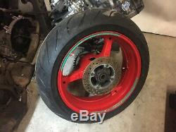 2004 2005 HONDA CBR1000 RR-4 SC57 REAR WHEEL RIM With TYRE SPROCKET COMPLETE