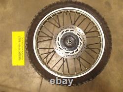 2004 HONDA XR650L oem front wheel rim complete hub brake rotor spokes dunlop 21