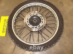 2004 HONDA XR650L oem front wheel rim complete hub brake rotor spokes dunlop 21