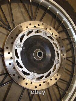 2004 HONDA XR650L oem front wheel rim complete hub brake rotor spokes dunlop 21