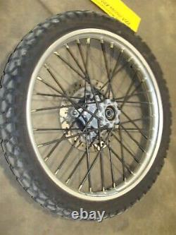 2004 HONDA XR650L oem front wheel rim complete hub brake rotor spokes dunlop 21