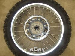 2005 Honda Crf450r 450 Oem Rear Wheel Rim Tire 2.15 19 Disc Rotor Complete 02-08