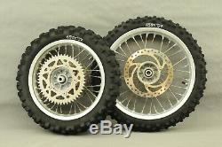 2007 KTM 65sx 65 SX Front Rear Wheel Tire Rim Hub Set Brake Rotor Complete 12 14