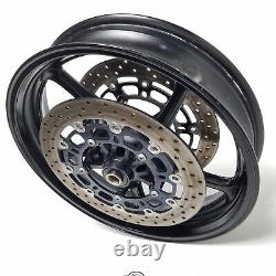 2008 08-16 YZFR6 YZF R6 R6R COMPLETE OEM FRONT WHEEL RIM BRAKE With ROTOR ROTORS