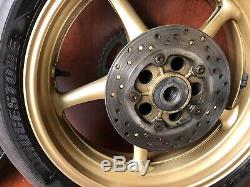 2008-2016 Yamaha R6 13S Complete Set Of Wheels Rims Gold Brake Discs 2C0 2CO