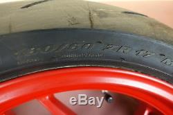 2016-2018 Ducati 959 Panigale COMPLETE REAR RIM WHEEL PIRELLI TIRE B121P56