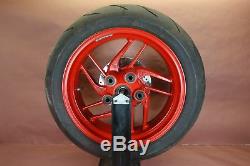 2016-2018 Ducati 959 Panigale COMPLETE REAR RIM WHEEL PIRELLI TIRE B121P56