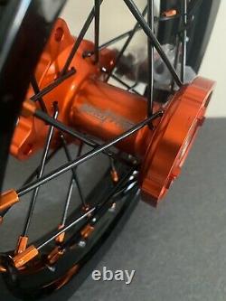 2017-2021 KTM SX 50 SX-E 5 E-Bike Motocross Wheels Rims Black Orange Complete