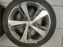 2020 Peugeot 308 Mk2 Complete Set of 17 Diamond Cut Alloy Wheels (No Tyres)