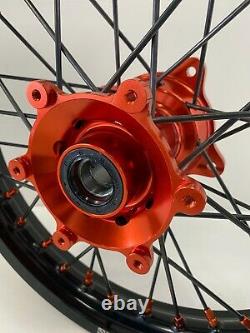 2021-2022 KTM SX 85 Motocross Wheels Rims Black Orange Complete 16/19 SX85 TC85