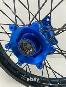 2021 Husqvarna TC85 Motocross Wheels Rims Black Blue Complete 16/19 TC 85 SX 85