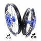 21/18 Wheel Complete Sets For Suzuki Drz400sm 05-18 Rims Blue Nip & Disc & Sprk