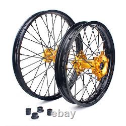 21 19 MX Complete Wheels Rim Hubs for Suzuki RM-Z 250 RMZ250 RMZ450 2005-2022