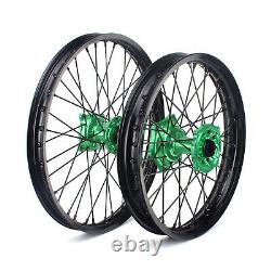 21'' 19'' Wheels Complete Set for Kawasaki KX 125 250 06-13 KX250F KX450F 06-18