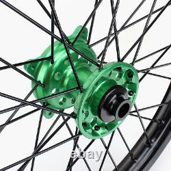 21'' 19'' Wheels Complete Set for Kawasaki KX 125 250 06-13 KX250F KX450F 06-18