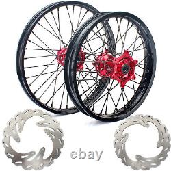 21 x 18 Complete Wheels Rim Hub Discs For Honda CRF250R CRF450R 14-23 CRF450RX