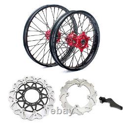 21 x 18 Complete Wheels Rim Hubs Brake Discs For Honda CRF250R CRF 450 R 15-18