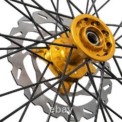 21 x 19 Complete Wheels Rim Hubs with Discs For Suzuki RMZ450 05-22 RMZ250 07-22