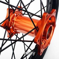 21 x 19 Complete Wheels Rims Hubs Discs For KTM 125 250-530 EXC-F SX-F SX XC-W