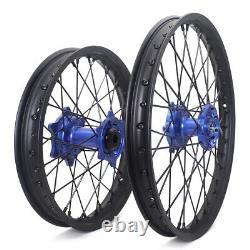 21x19 Complete Front Rear Wheels Rim Hubs for Yamaha WR250F 15-19 WR450F 12-18