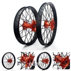 21x19 Complete Wheels Rim Hubs for Husqvarna 125-501 2014-2023 For KTM 125-625