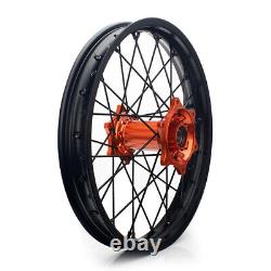 21x19 Complete Wheels Rim Hubs for Husqvarna 125-501 2014-2023 For KTM 125-625