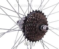 26 PAIR Mountain Bike / Cycle Wheels + 7 Speed Freewheel