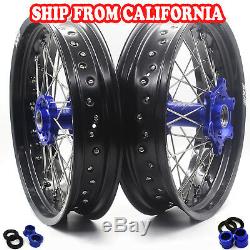 3.517 / 4.2517 For Yamaha Wr250x 08-19 Supermoto Motard Complete Wheel Rims