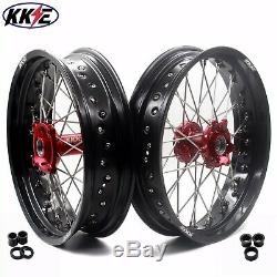 3.517/4.2517 Supermoto Motard Honda Crf250l 2013-2015 Complete Wheel Rim Set