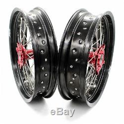 3.517/4.2517 Wheel Fit For Suzuki Rmz250 Rmz450 Supermoto Motard Complete Rims