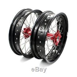 3.517/4.2517 Wheel Fit For Suzuki Rmz250 Rmz450 Supermoto Motard Complete Rims