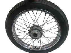 3. Suzuki GT 250 rim front 1.60 x 18 inch front wheel tire 3.8 mm profile