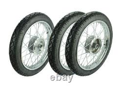 3 Wheels Simson Duo 4 1 Krause Complete Wheel 2,75 x 16 Tyre Rim Rear Front