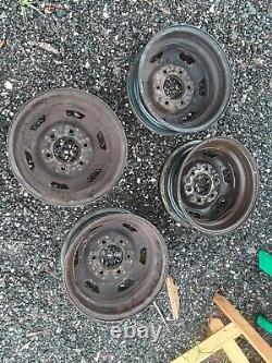 (4) 79-90 Datsun / Nissan Truck 14 14x5 Steel Wheel 6 Lug Rim Complete Set