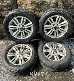 4 X Genuine Jaguar Xf Alloy Wheels 17 Complete Set With Tyres 17x7.5