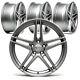 4x Ta Technix Alloy Wheels Rims 8,5 X 19 Inch Et35 Lk5 X 112 Nlb 66,6 Grey