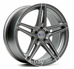 4X TA Technix Alloy Wheels Rims 8,5 X 19 Inch ET42 LK5 X 112 Nlb 66,6 Gray