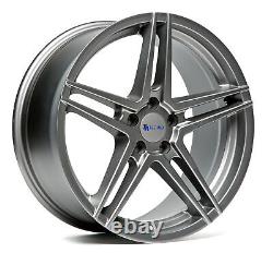 4X TA Technix Alloy Wheels Rims 8,5 X 19 Inch ET42 LK5 X 112 Nlb 66,6 Grey