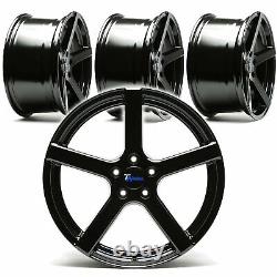 4X TA Technix Alloy Wheels Rims 8,5 X 20 Inch ET45 LK5 X 112 Nlb 66,6 Black