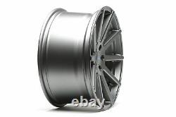 4X TA Technix Alloy Wheels Rims 9 X 20 Inch ET32 LK5 X 120 Nlb 72,6 Grey