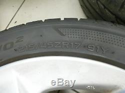 4x complete wheels Aluminum rim summer tires 215/45R17 5X100 Prius W3 III 09-12