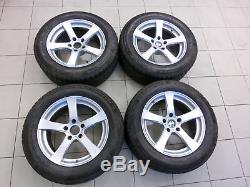 4x complete wheels Aluminum rim winter tires 245/55R17 5X120 5.4-6.8mm