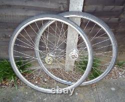 700c FIXIE FLIP PLOP WHEELS, RIGIDA CHRINA RIMS & SYSTEM EX HUBS, SCHWALBE TYRES